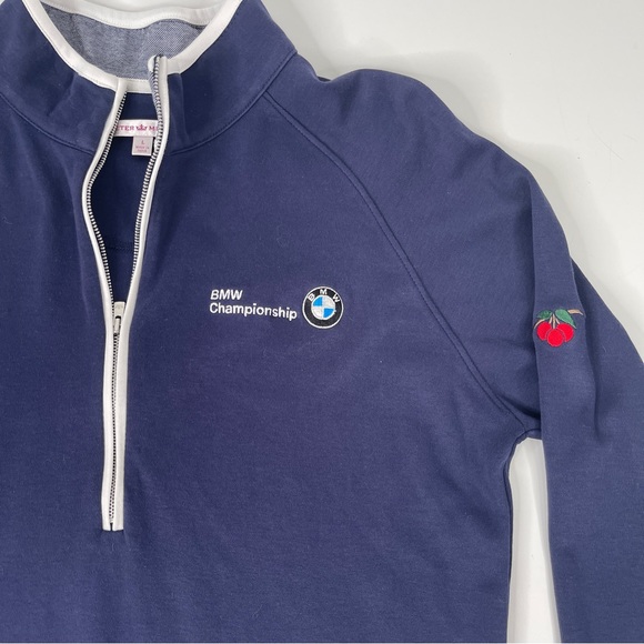 Peter Millar BMW Championship 1/2 Zip Pullover Shirt Long Sleeve Women's Large - Picture 2 of 7